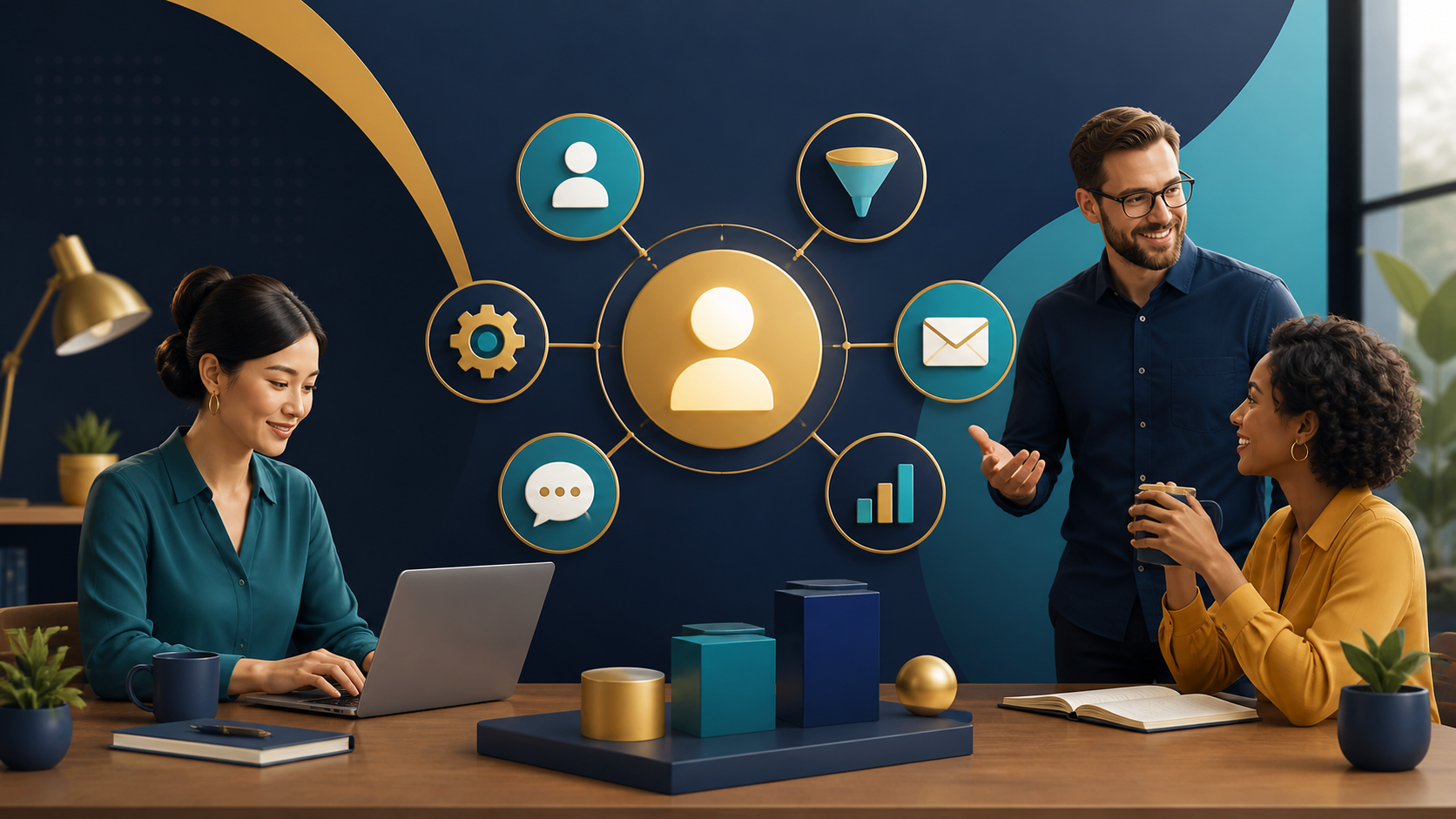 Editorial illustration for Freshsales Review: CRM Features and Pricing Overview