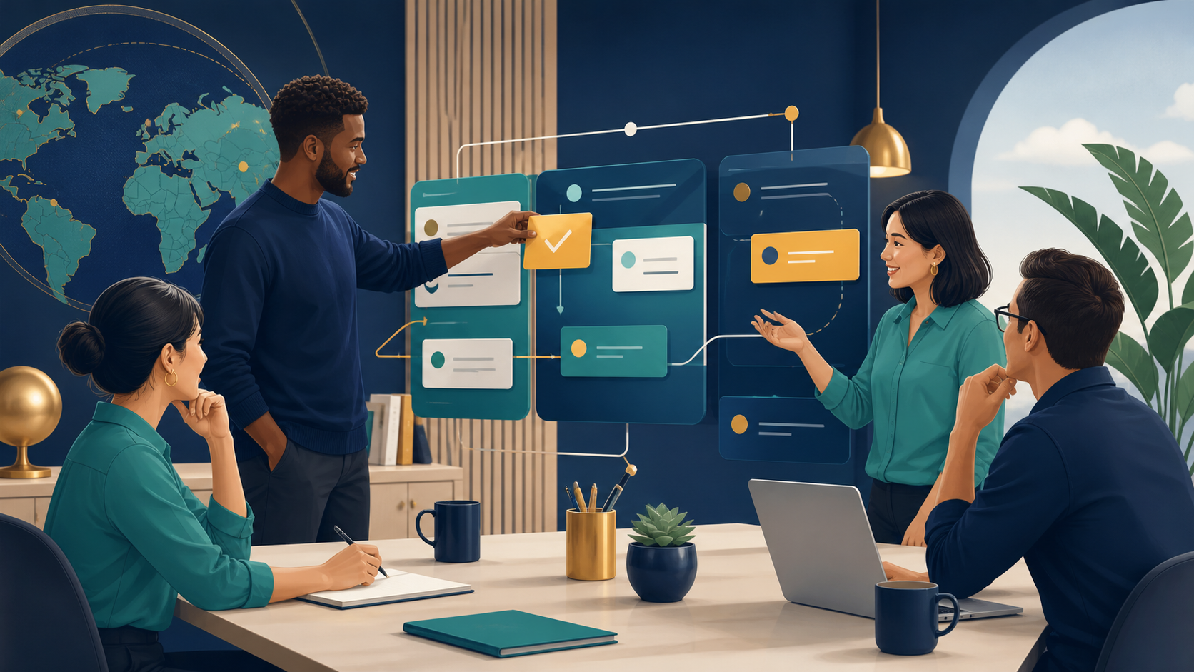 Editorial illustration for monday.com Review: Work Management and Project Workflows Overview