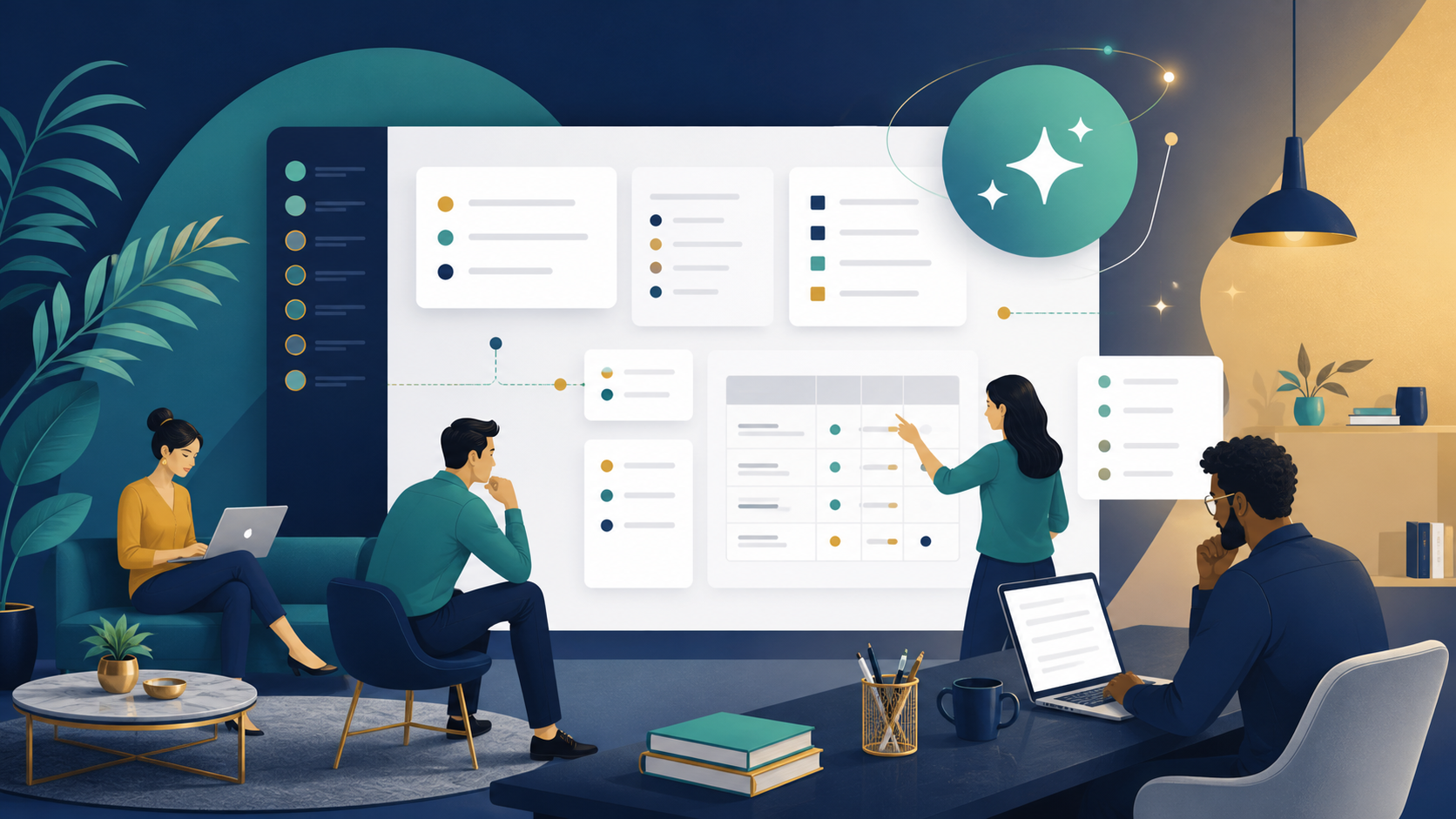 Editorial illustration for Notion Review: Workspace, Project, Database, and AI Tools Overview